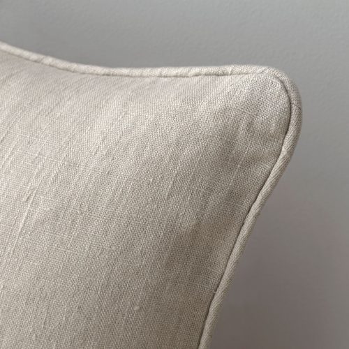 natural linen cushion cover