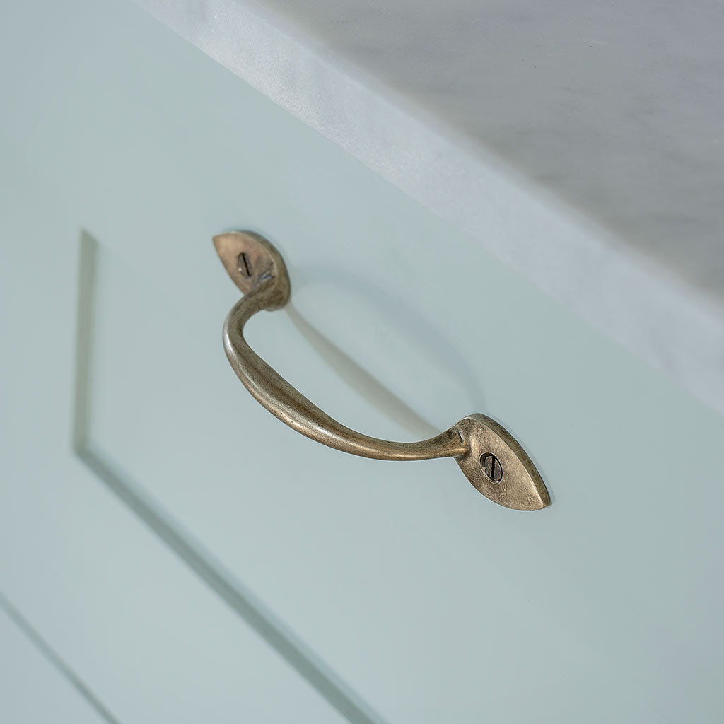 Satin Brass Sweet Beehive Cabinet Knob and Drawer Pulls