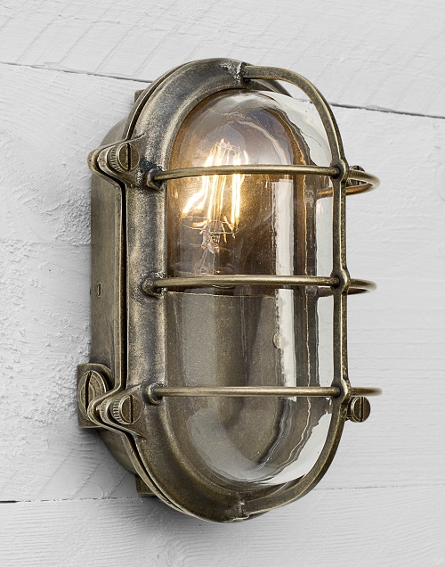 Product List - Jim Lawrence - Bulkhead Outdoor Light in Antiqued