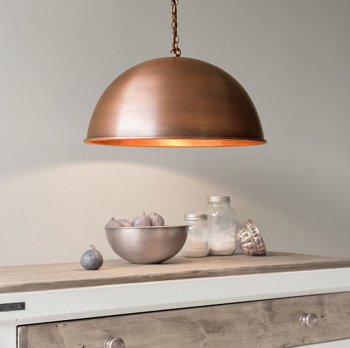 Solid Copper Pendant Lamp Shade